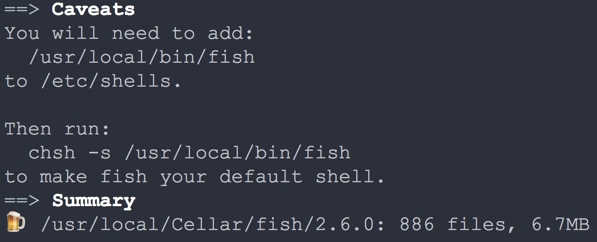 make fish your default shell